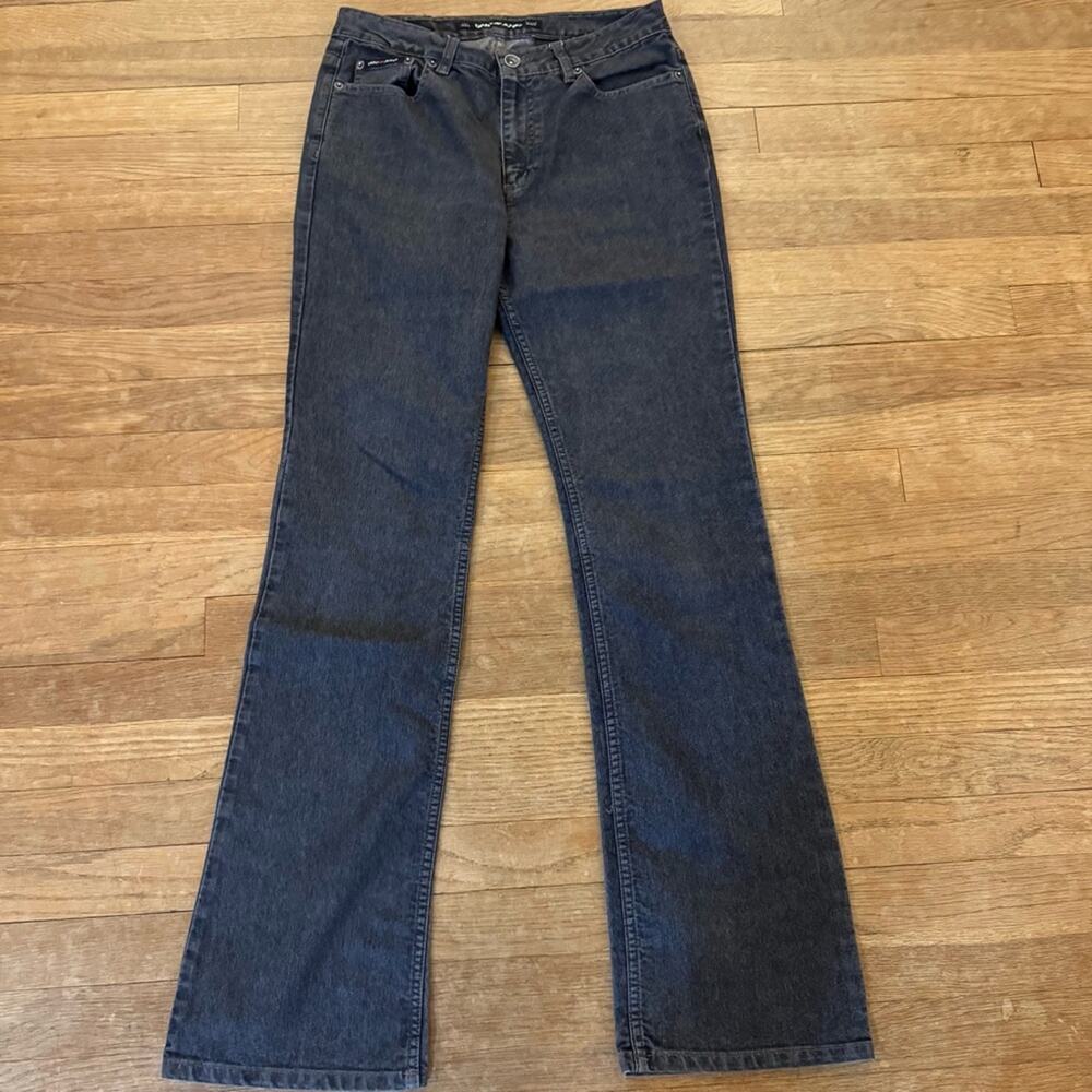 DKNY gray mid rise boot cut jeans pants size 6L b44